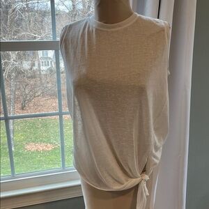 Wishlist White Knot-Detail Muscle Tee